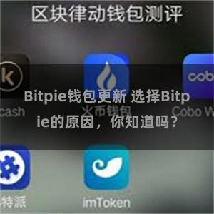 Bitpie钱包更新 选择Bitpie的原因，你知道吗？