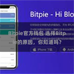 Bitpie官方钱包 选择Bitpie的原因，你知道吗？