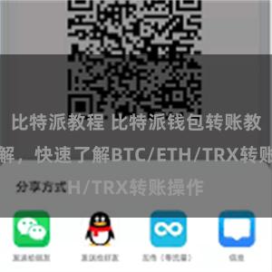 比特派教程 比特派钱包转账教程详解，快速了解BTC/ETH/TRX转账操作