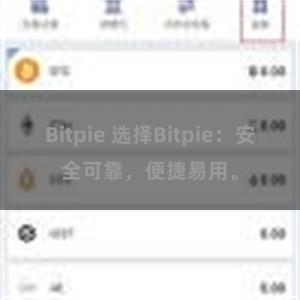 Bitpie 选择Bitpie：安全可靠，便捷易用。