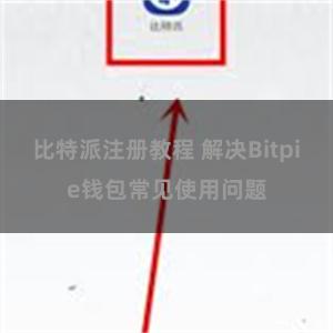 比特派注册教程 解决Bitpie钱包常见使用问题