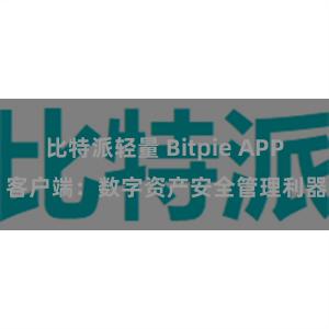 比特派轻量 Bitpie APP 客户端：数字资产安全管理利器
