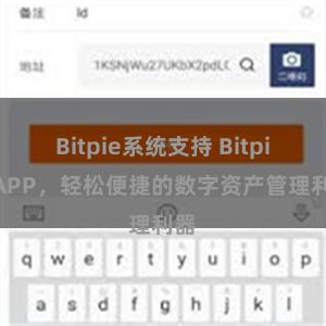 Bitpie系统支持 Bitpie APP，轻松便捷的数字资产管理利器