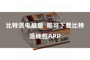 比特派电脑版  即可下载比特派钱包APP