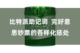 比特派助记词 完好意思钞票的各样化惩处